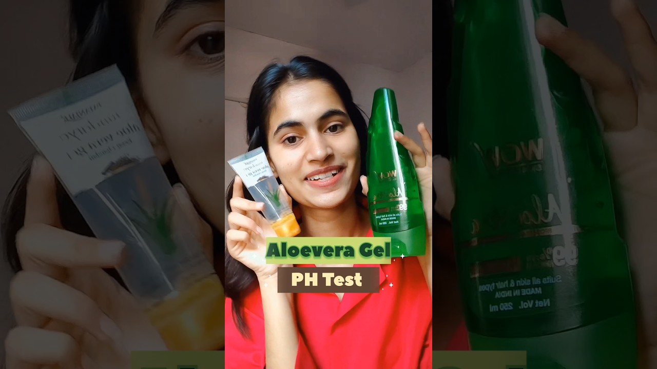 Aloevera Gel PH Test #phtest#aloeveragel #shorts