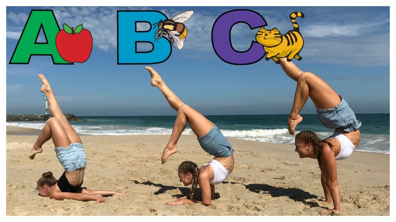 Alphabet Gymnastics Challenge | The Rybka Twins