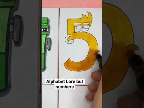 Alphabet lore but Numbers 1 to 10 - #alphabetlore #drawing #fnf