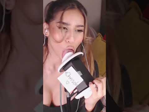 Alterielle with special treatment for u #shorts #earlicking #asmr #twitch #egirl