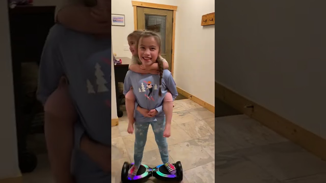 AMAZING SISTERS PIGGYBACK HOVERBOARD RIDE || PINAY LIFE USA