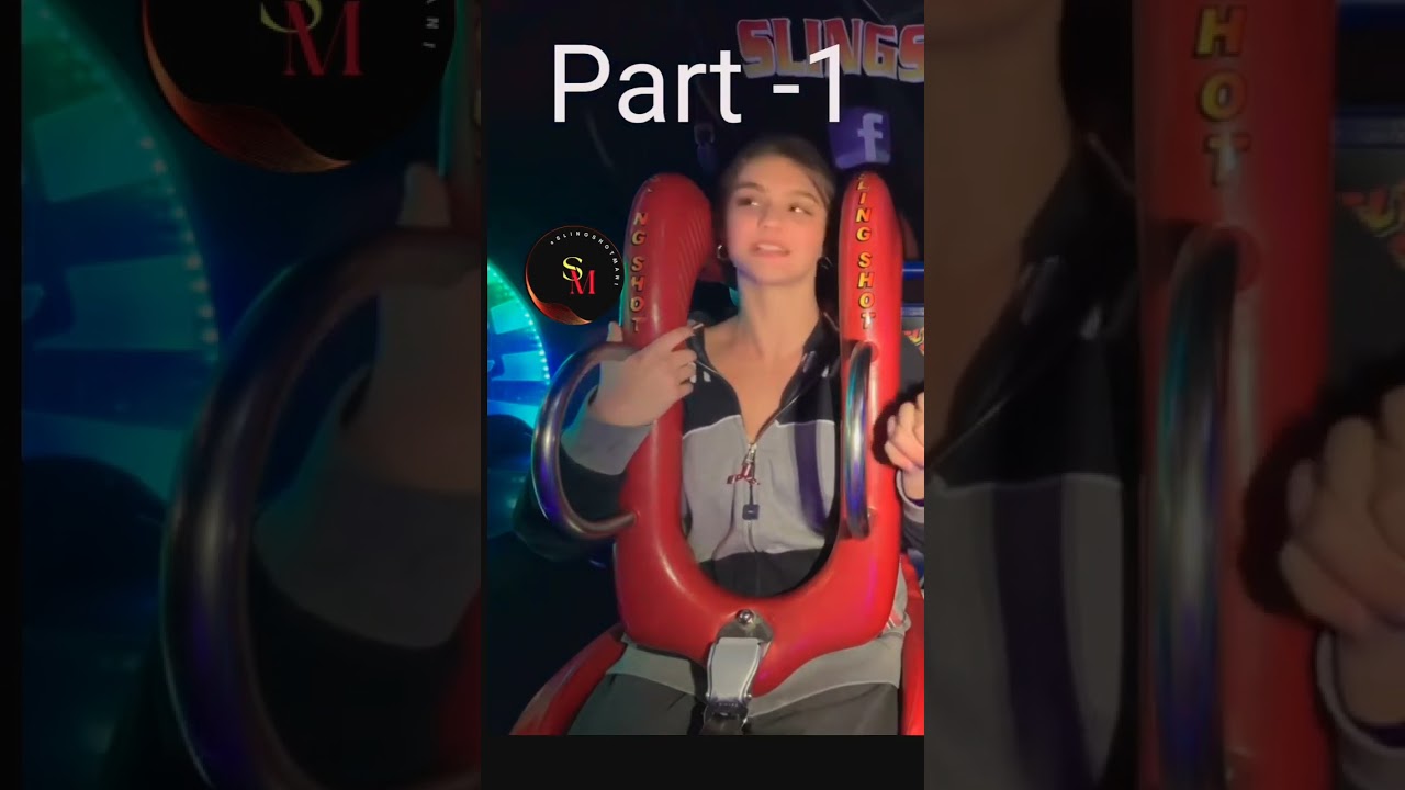 Amazing slingshot ride Girl Fall out. #slingshotride #slingshotchallenge #slingshots