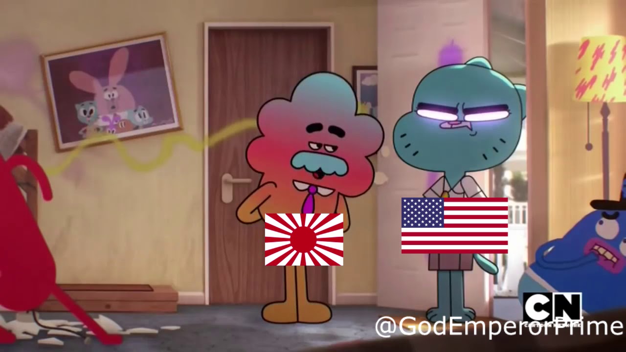 America vs Japan | Gumball WW2 Meme