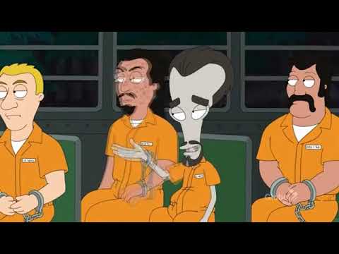American dad. Roger escapes prison bus