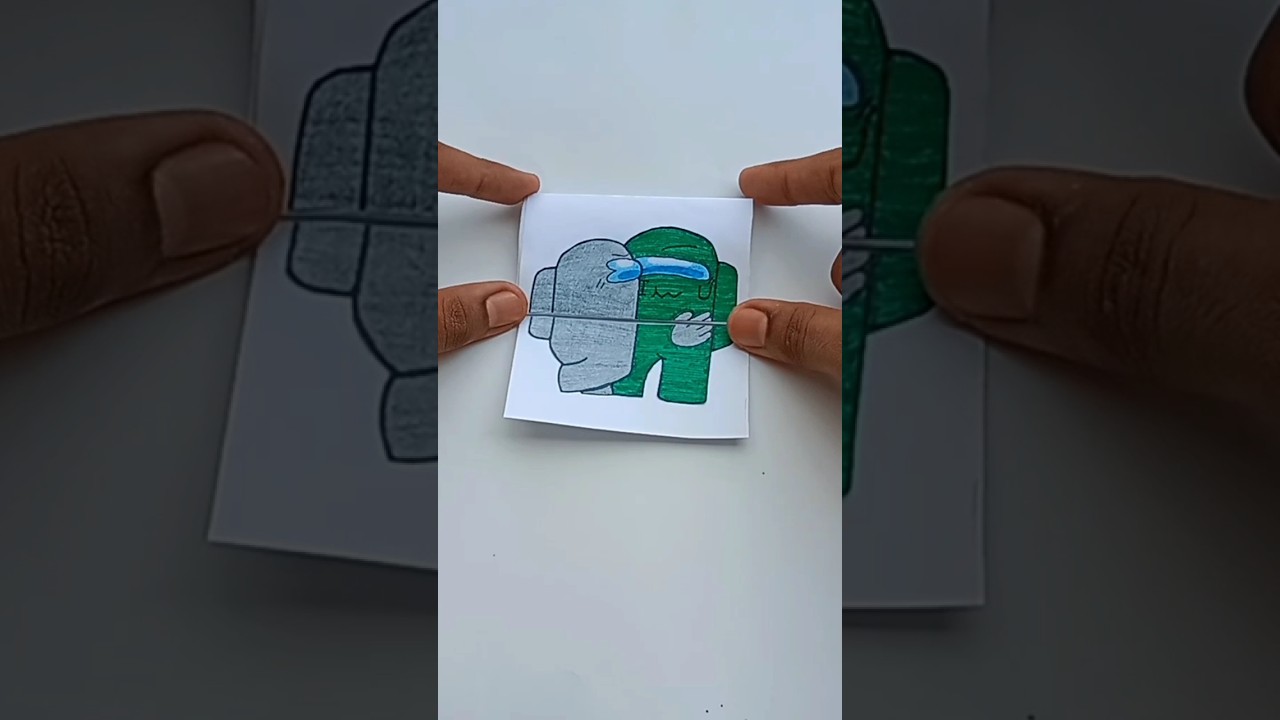 Among Us Rodamrix | love or hate ❤️ #papercraft #amongus  #shorts