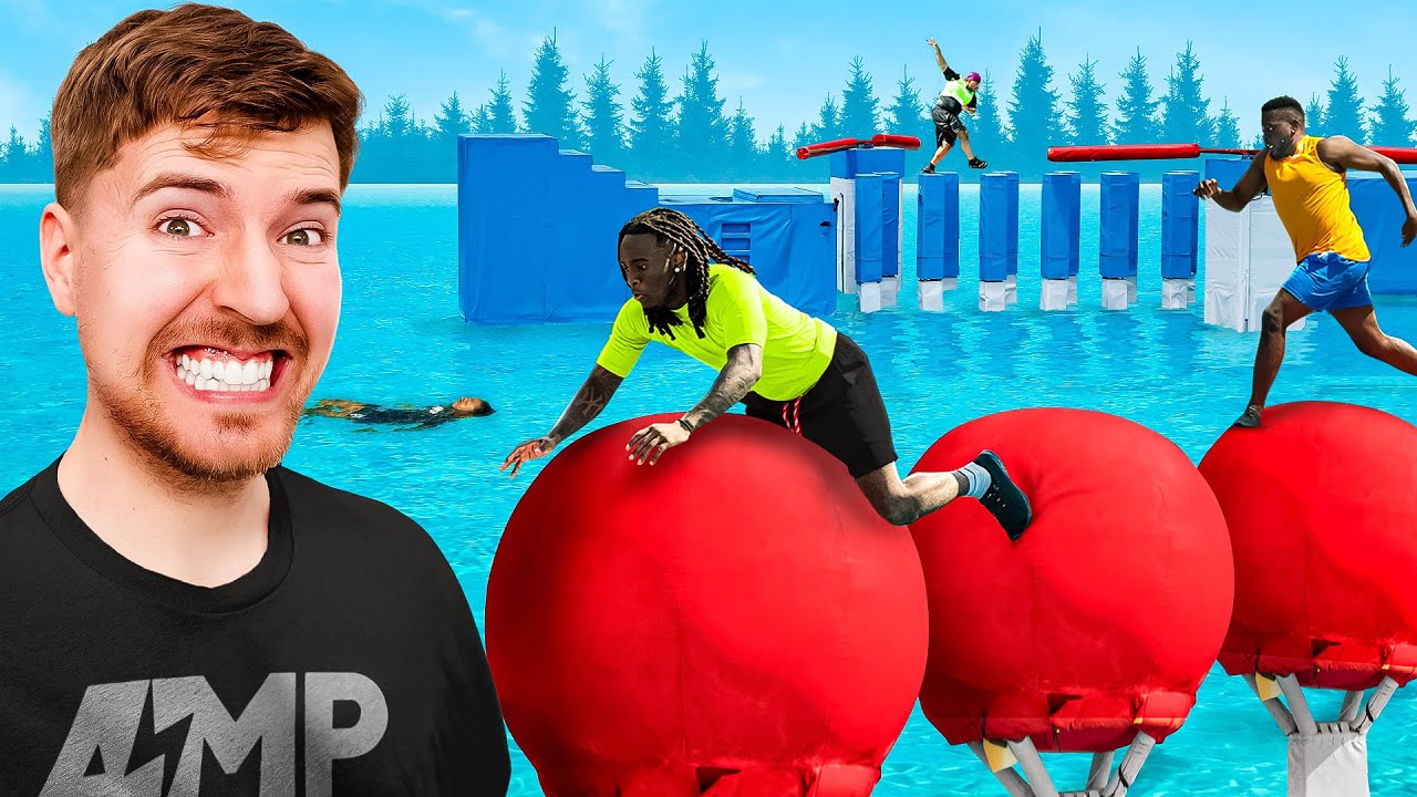 AMP EXTREME OBSTACLE COURSE WITH MRBEAST