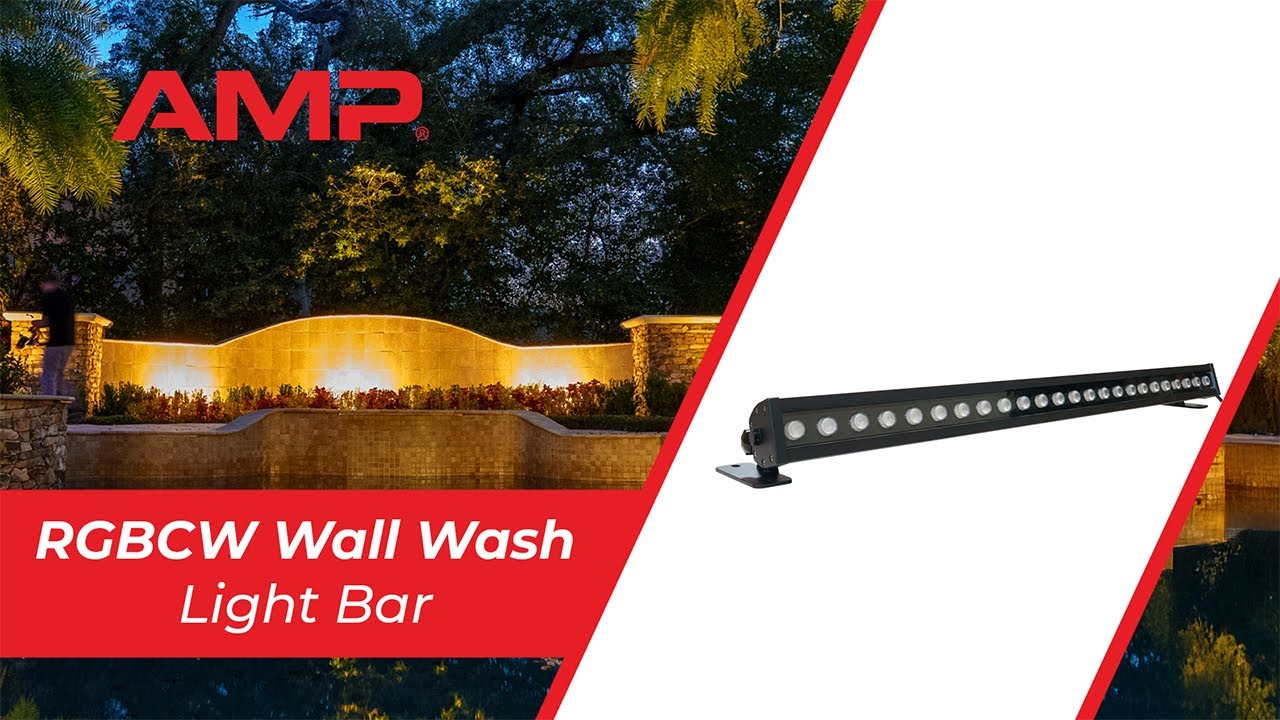 AMP® RGBCW LED Wall Wash Light Bar