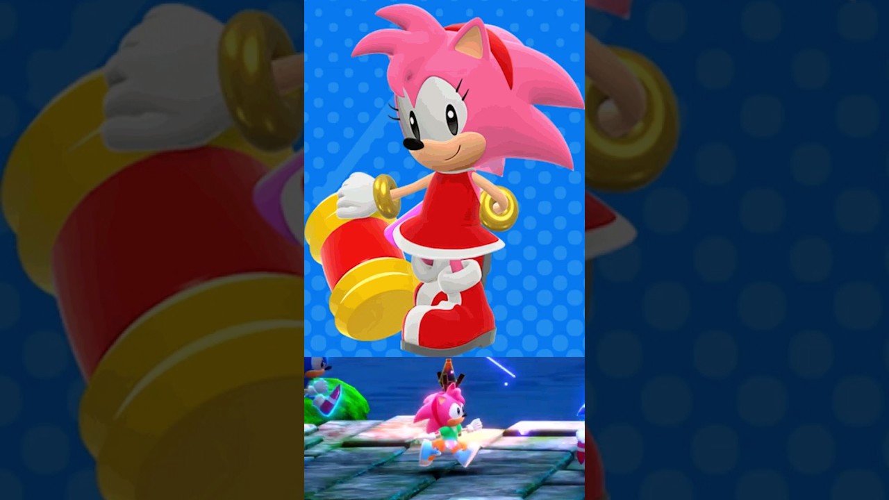 Amy Rose's alternate costume revealed in Sonic Superstars #sonicshorts #youtubeshorts #shorts
