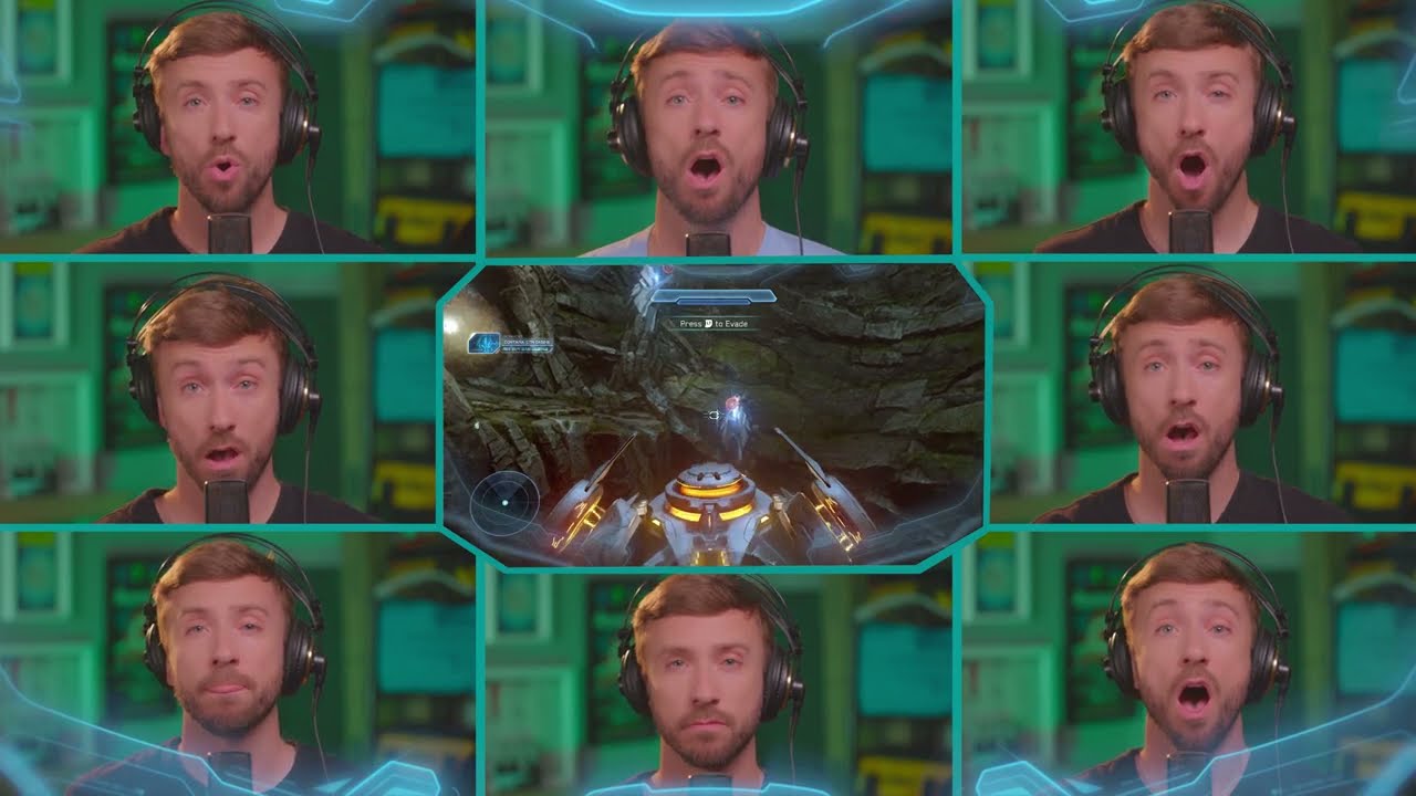 An acapella Halo knees up