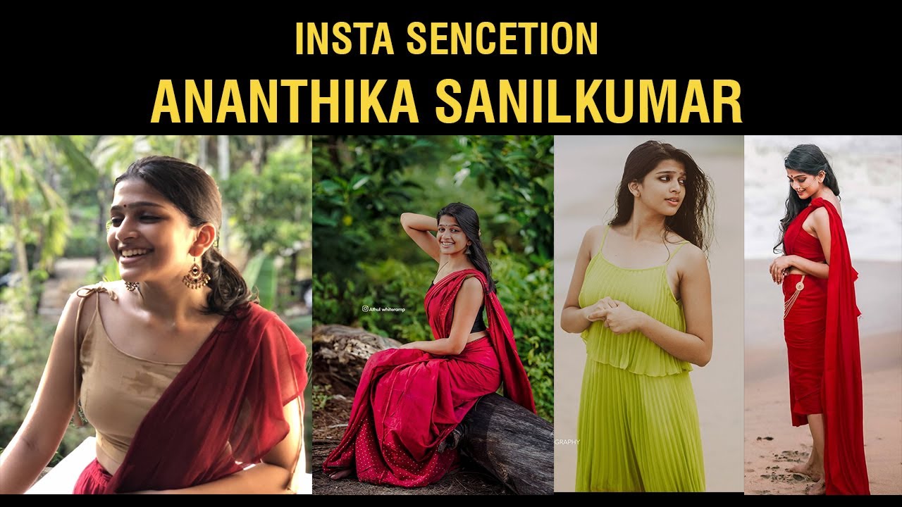 Ananthika sanilkumar dance | hot dance | show her boobs armpit and hip sexy dance |