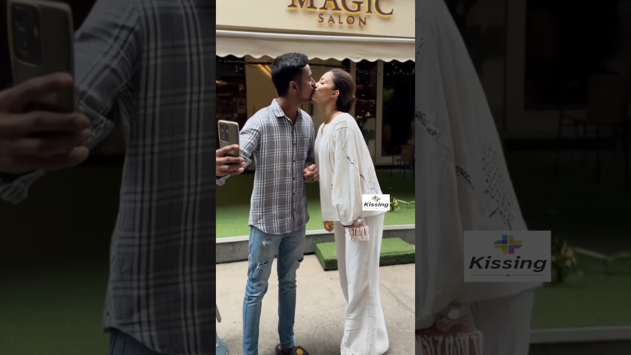 Ananya Pandey Kissing her Fans #kiss #ai #ananyapandey