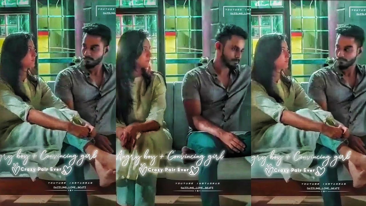 Angry boy and convincing girl whatsapp status tamil❣love status❣couplestatus❣trending❣mine❣cute love