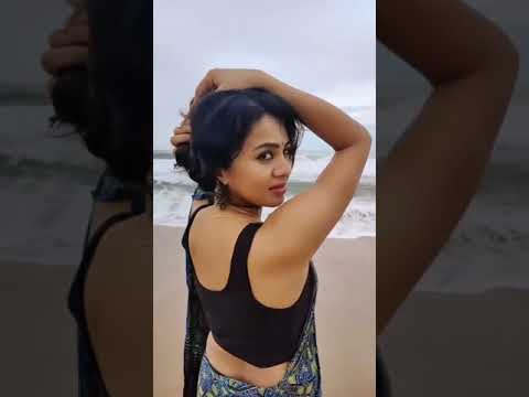Anjana Rangan Hot Beach Walk😍🔥#AnjanaRangan #SunMusic #Model