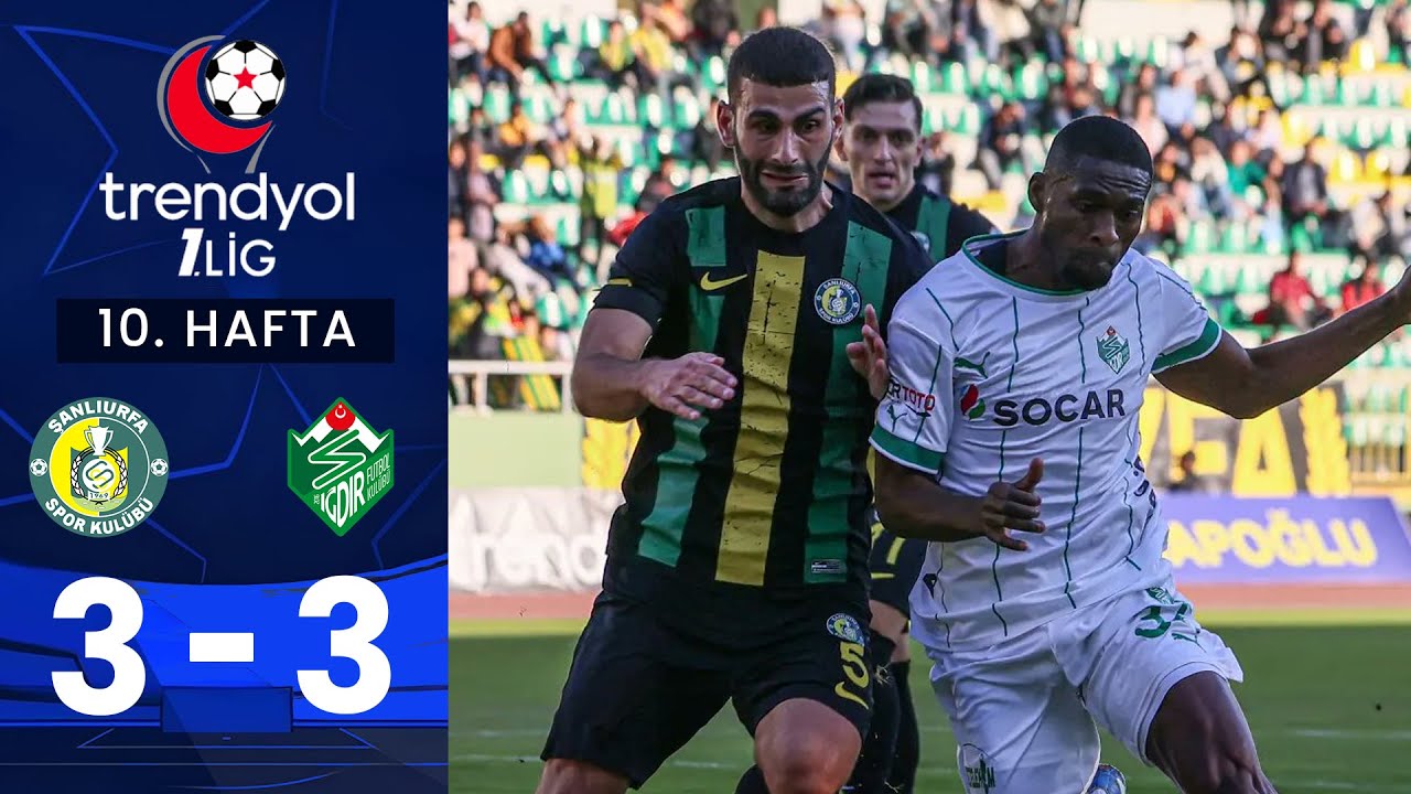 Şanlıurfaspor (3-3) Alagöz Holding Iğdır FK - Highlights/Özet | Trendyol 1. Lig - 2024/25