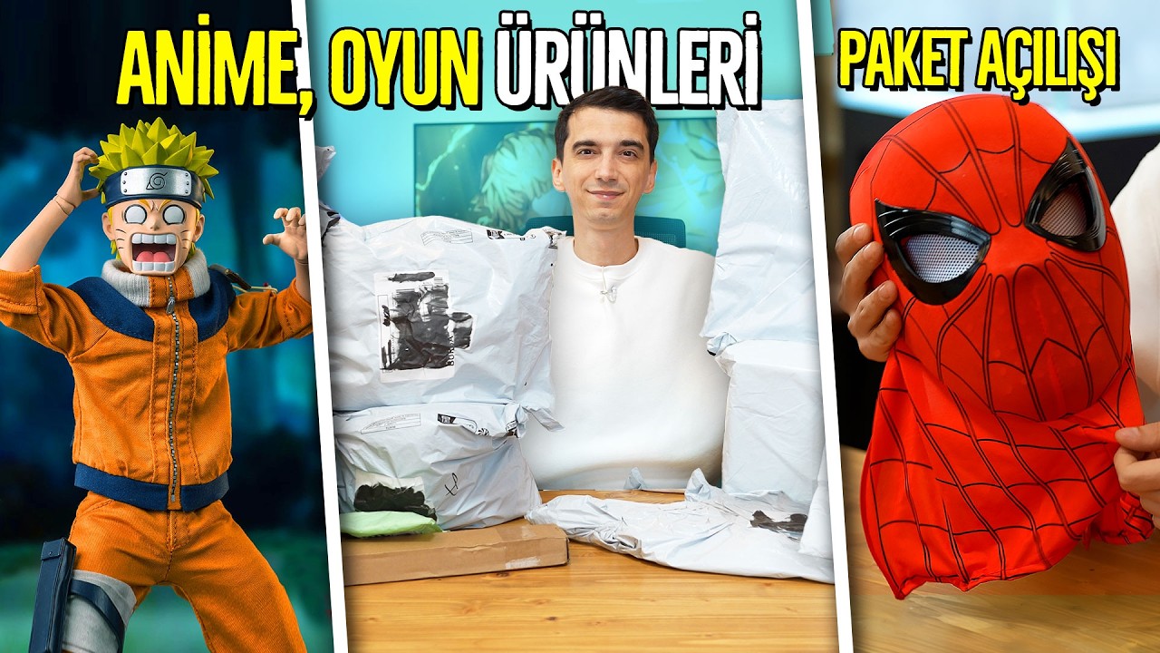ANİME ve OYUN Ürünleri! Toplu Paket Açılışı