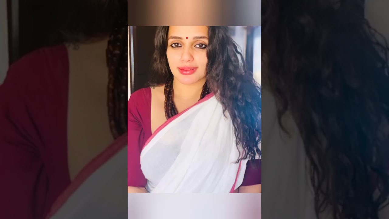 Ann Augustine white saree look