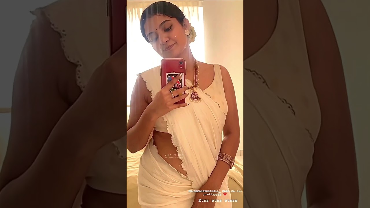 Anna Ben saree makeover