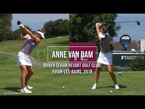 Anne Van Dam Golf Swing Driver (DTL & FO), Evian Championship, Evian-les-Bains, July 2019.