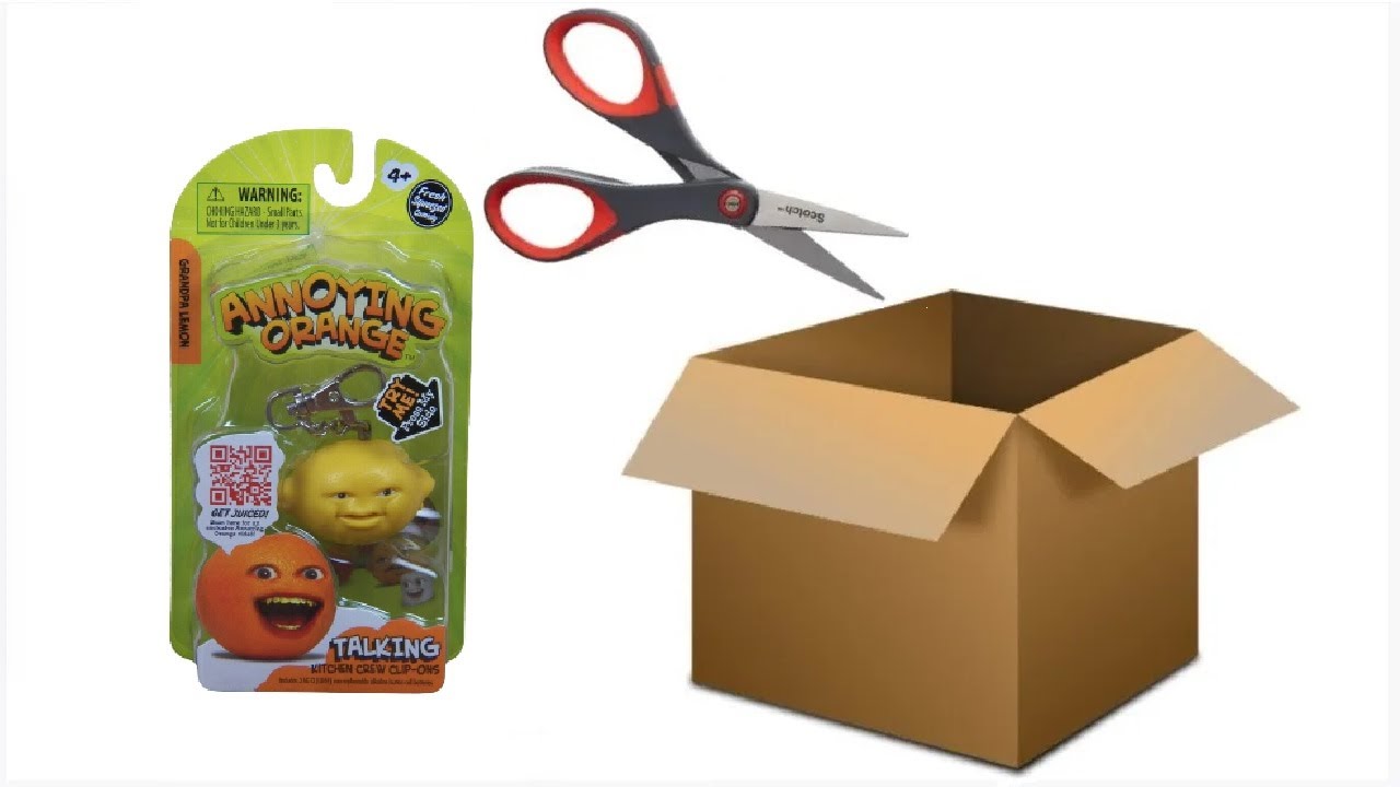 Annoying Orange Grandpa Lemon Talking Keychain/Clip-on Unboxing & Review