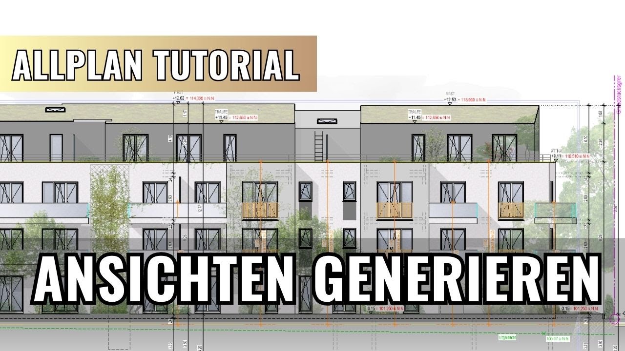 Ansichten in Allplan erstellen ! Erster Teil