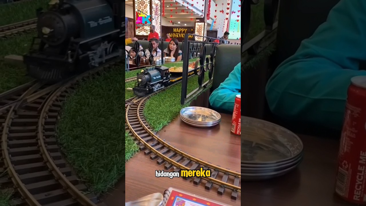 Antar Makanan Pakai Miniatur Kereta