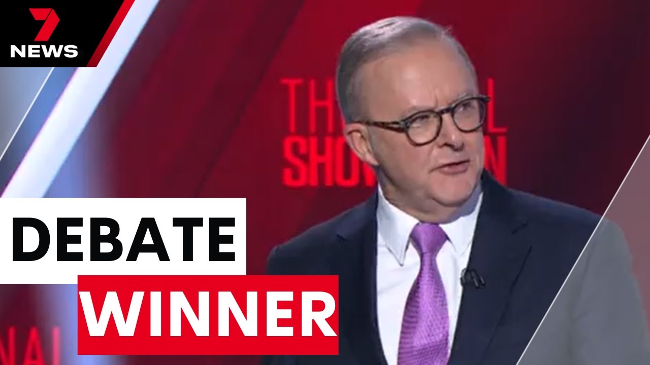 Anthony Albanese wins the final election debate | 7NEWS