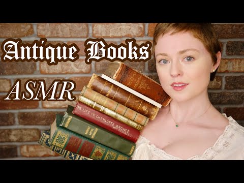 Antique Books | ASMR~Soft Spoken~Light Rain | 150 Year Old Book
