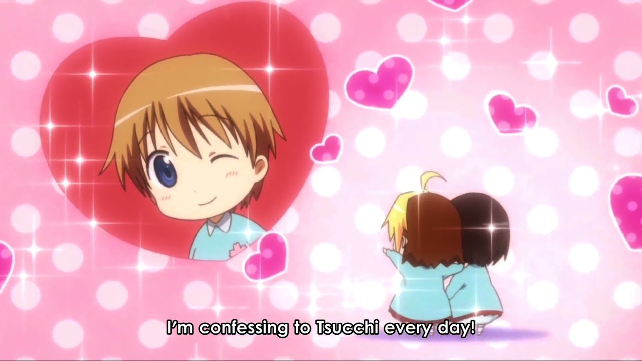 Anzu chan giving love advice to Koume chan  !! ,,   Hanamaru Kindergarten 2010 Episode 5
