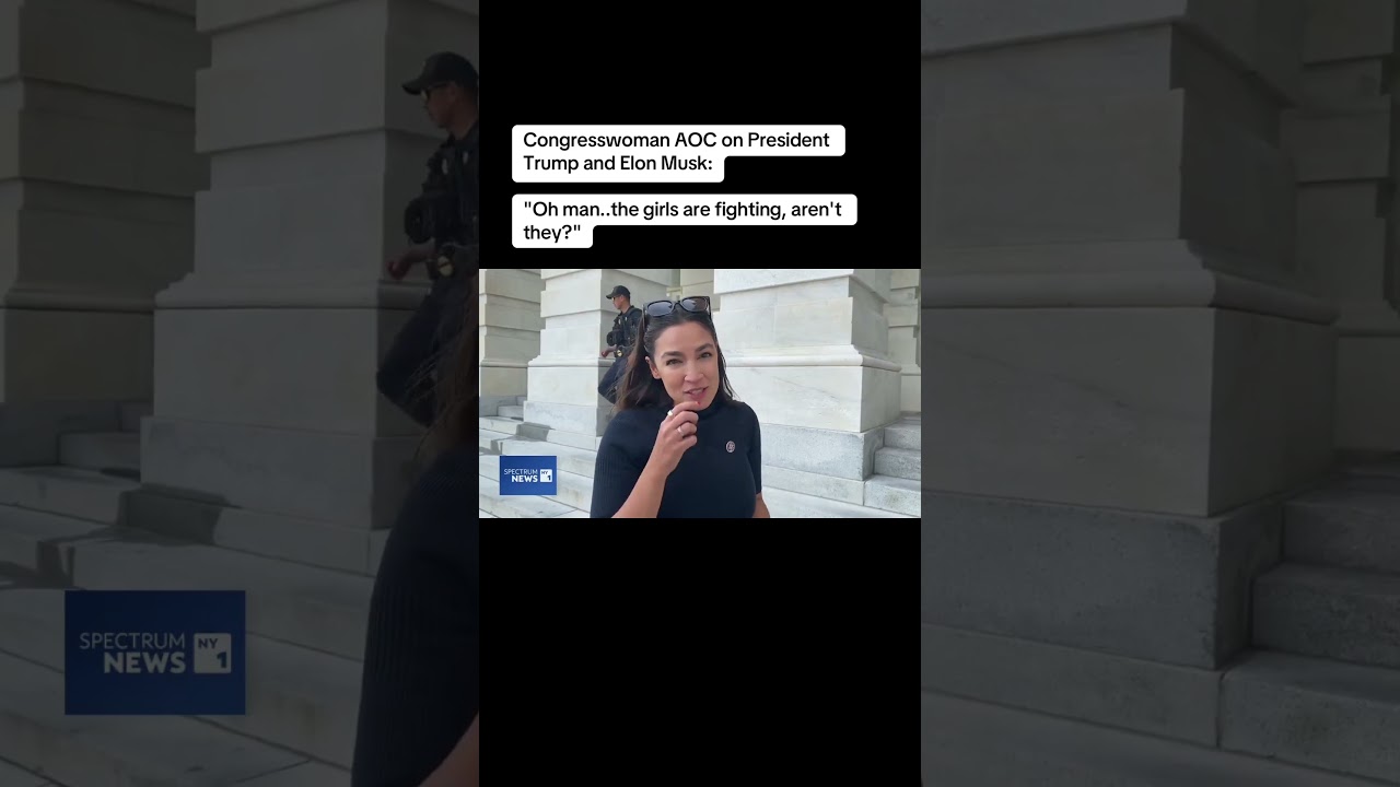 AOC on Trump and Elon: “The girls are fighting, aren’t they?”