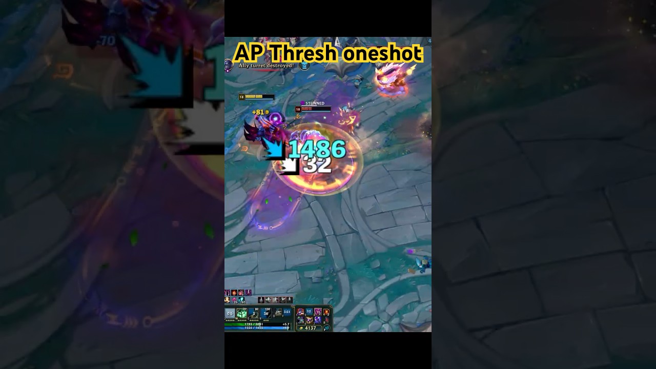 AP Thresh Oneshot#lol #outplay #leagueoflegends #riot #gaming #oneshot #thresh #support #shorts