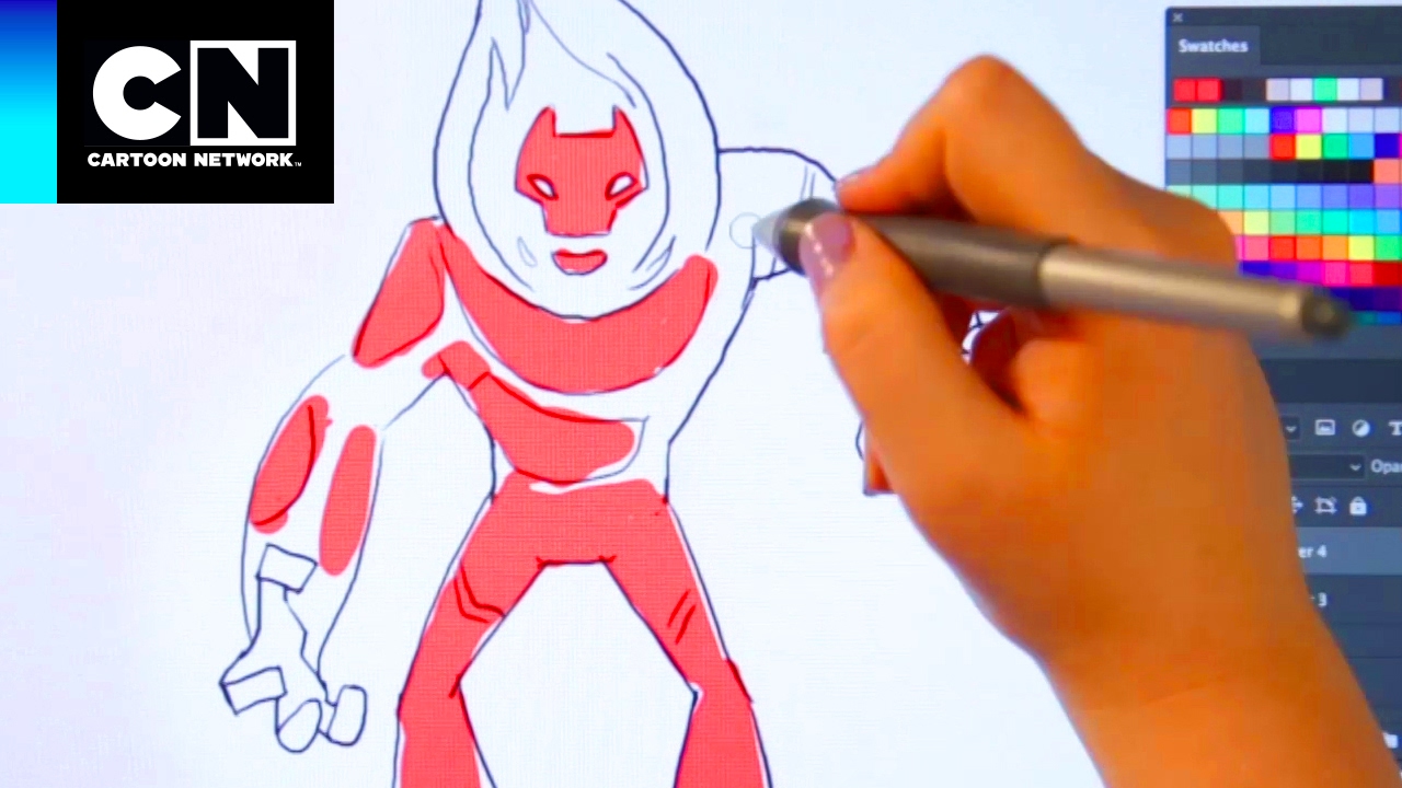 ¡Aprende a dibujar a Fuego! | Ben 10 | Cartoon Network