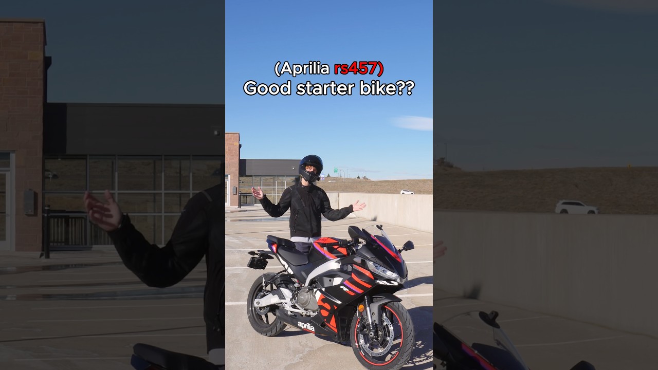 Aprilia rs457: Good starter bike?? (My motorcycle!) #bike #motorcycle #aprilia #motovlog #shorts