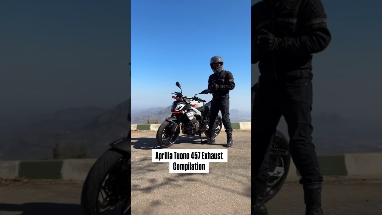 Aprilia Tuono 457 exhaust Note!