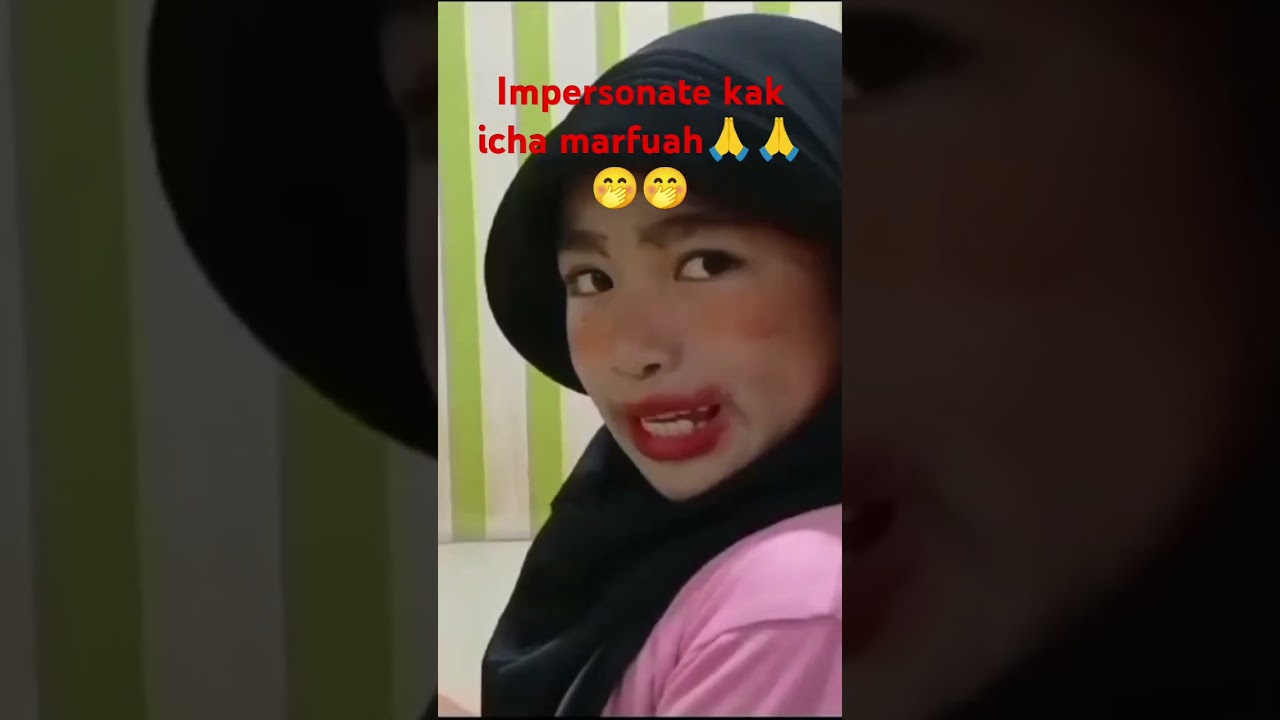 AQILLA IMPERSONATE KAK ICHA MARFUAH#shorts