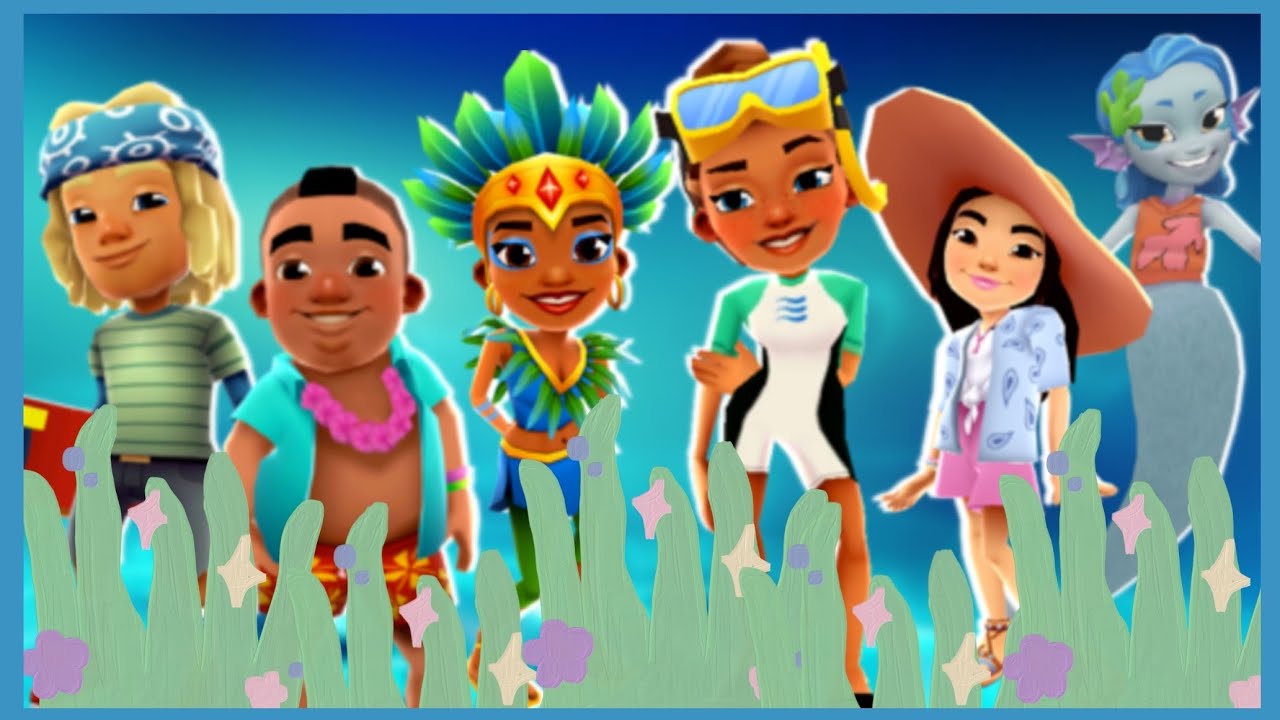 🐬AQUA PACK | Subway Surfers | Kim , Mei , Izzy , Dylan , Carmen and Koral🐠