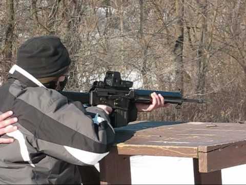 AR-18 from bench