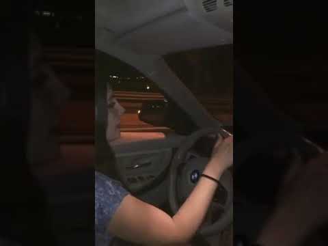 Araba Snapleri Gece BMW Yan Koltuk Kızlı Snap   Ben Fero Demet Akalın