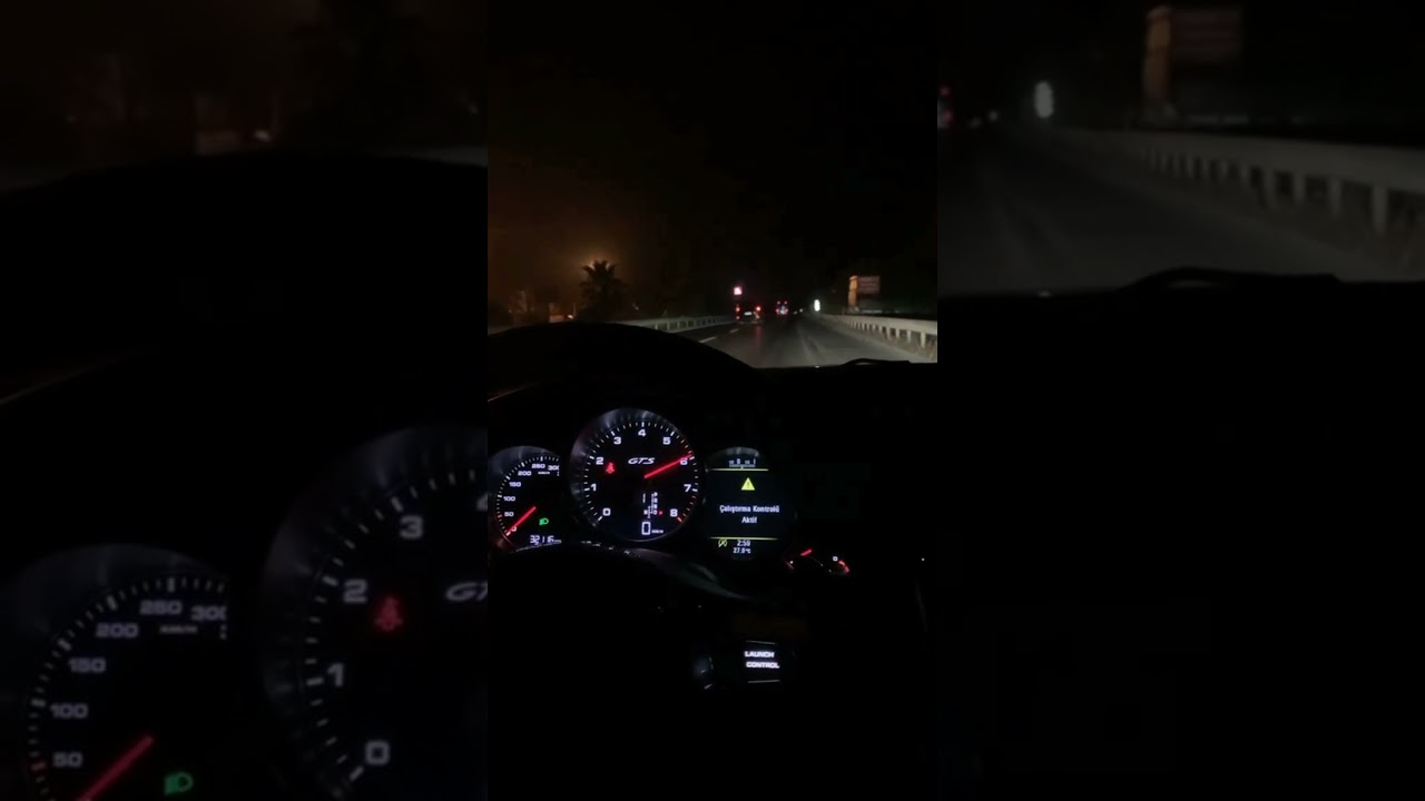 Araba Snap|Porsche Panemera|Gece|Hızlanma Testi