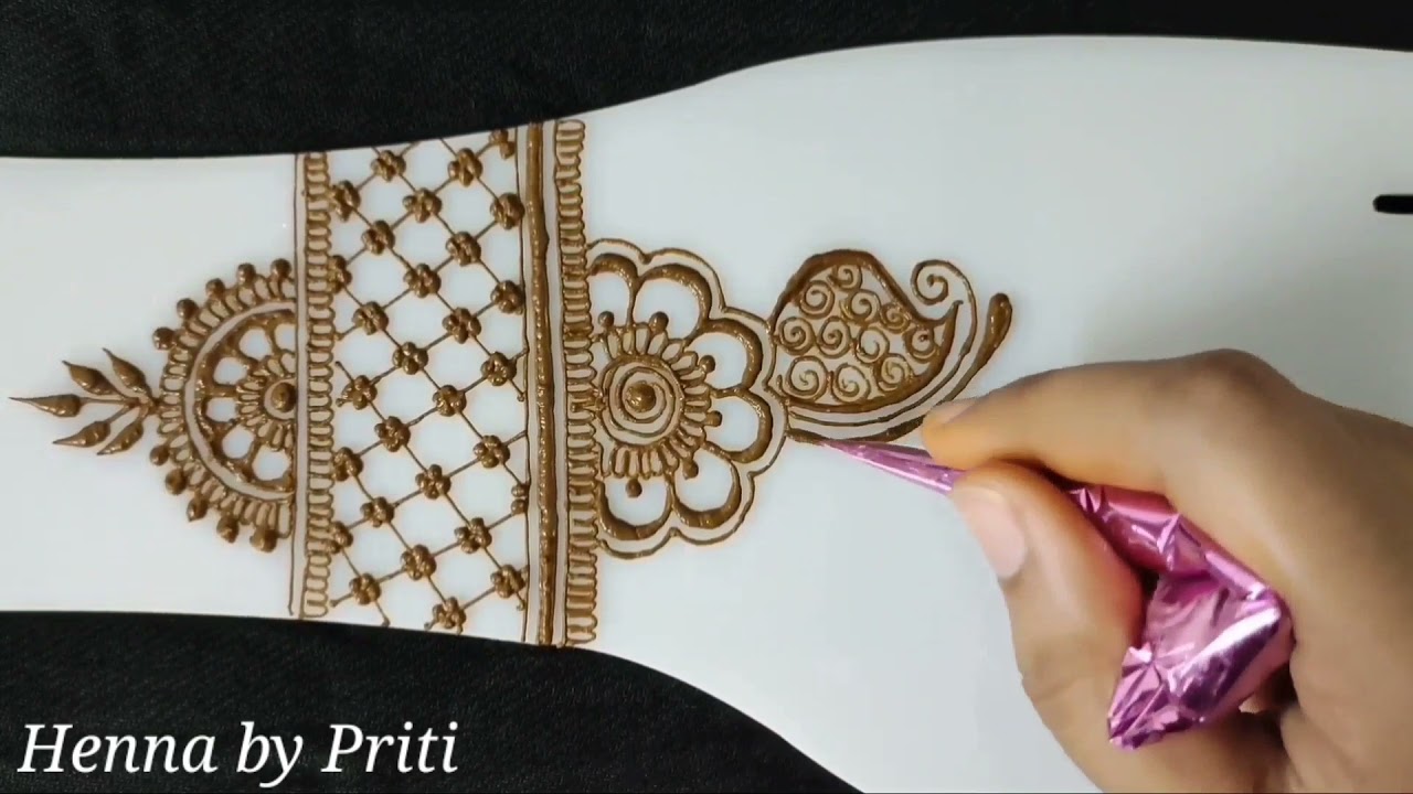 Arabic Mehndi Design | Simple Full Hand Mehndi Design | Henna by Priti