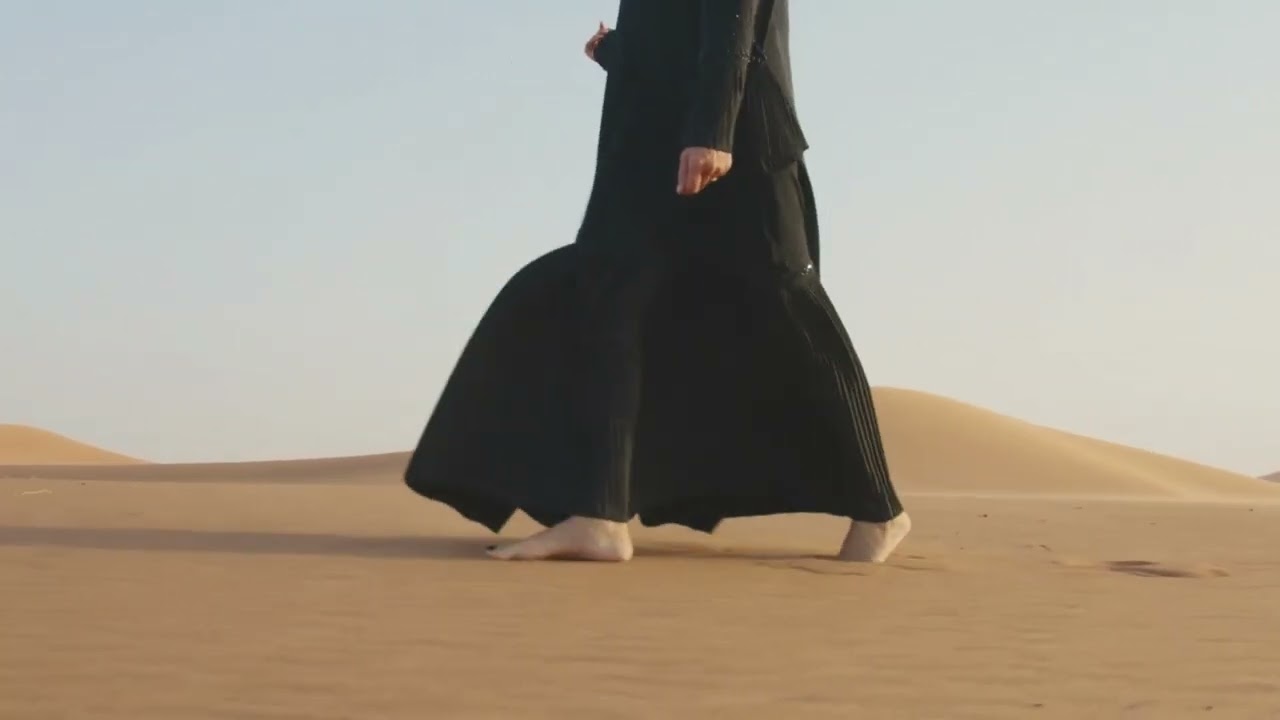 Arabic Woman Walking Alone
