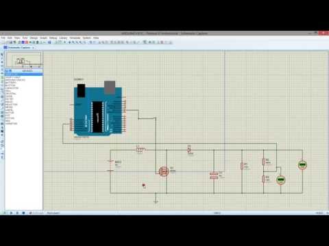 ARDUINO -BOOST CONVERTER SIMULATION IN PROTEUS 24V TO 40V