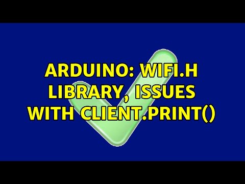 Arduino: WiFi.h library, Issues with client.print()