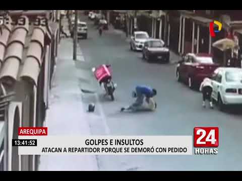 Arequipa: agreden a repartidor porque se demoró con pedido