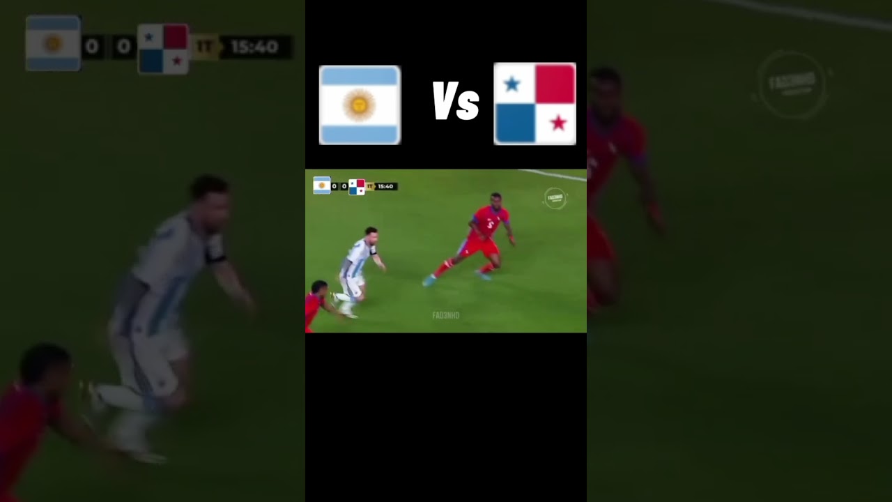 Argentina Vs Panama  highlight #viral #football #highlights #messi