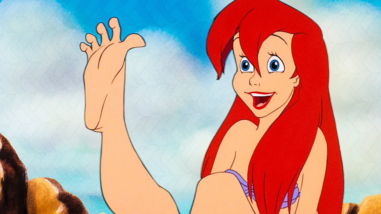 Arielle Gets Human Feet Scene - THE LITTLE MERMAID (1989) Movie Clip