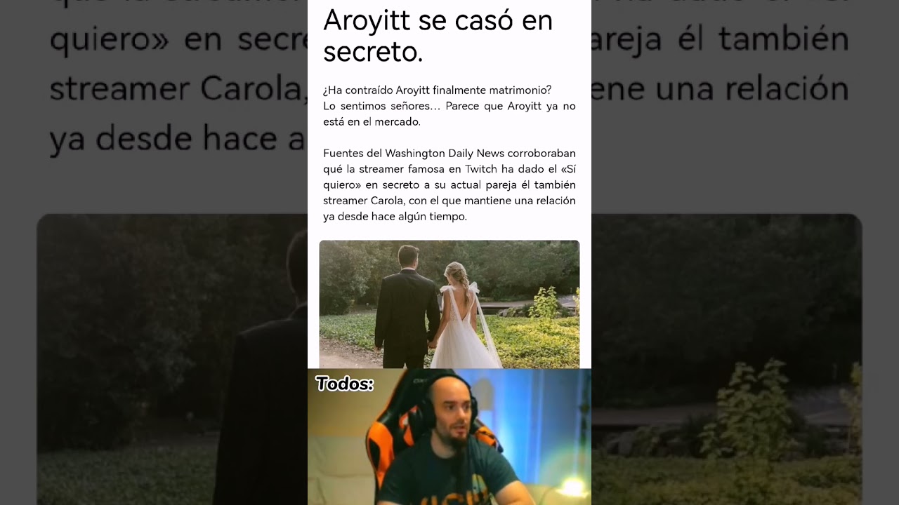 #aroyitt y #carola se casaron? #streamer #parati #fyp #humor #españa