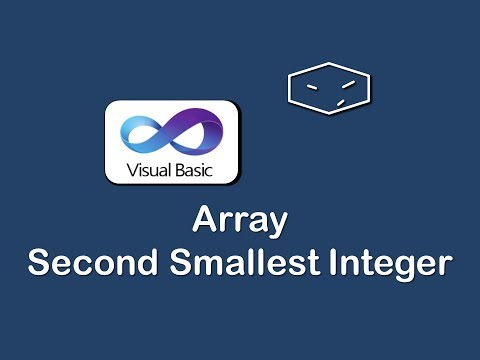 array second smallest integer in vb.net