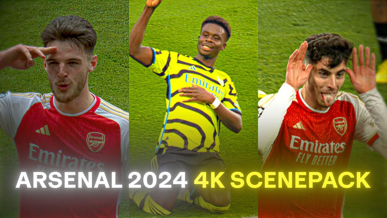 Arsenal 2024 Players / RARE CLIPS ● SCENEPACK 4K (With AE CC and TOPAZ)