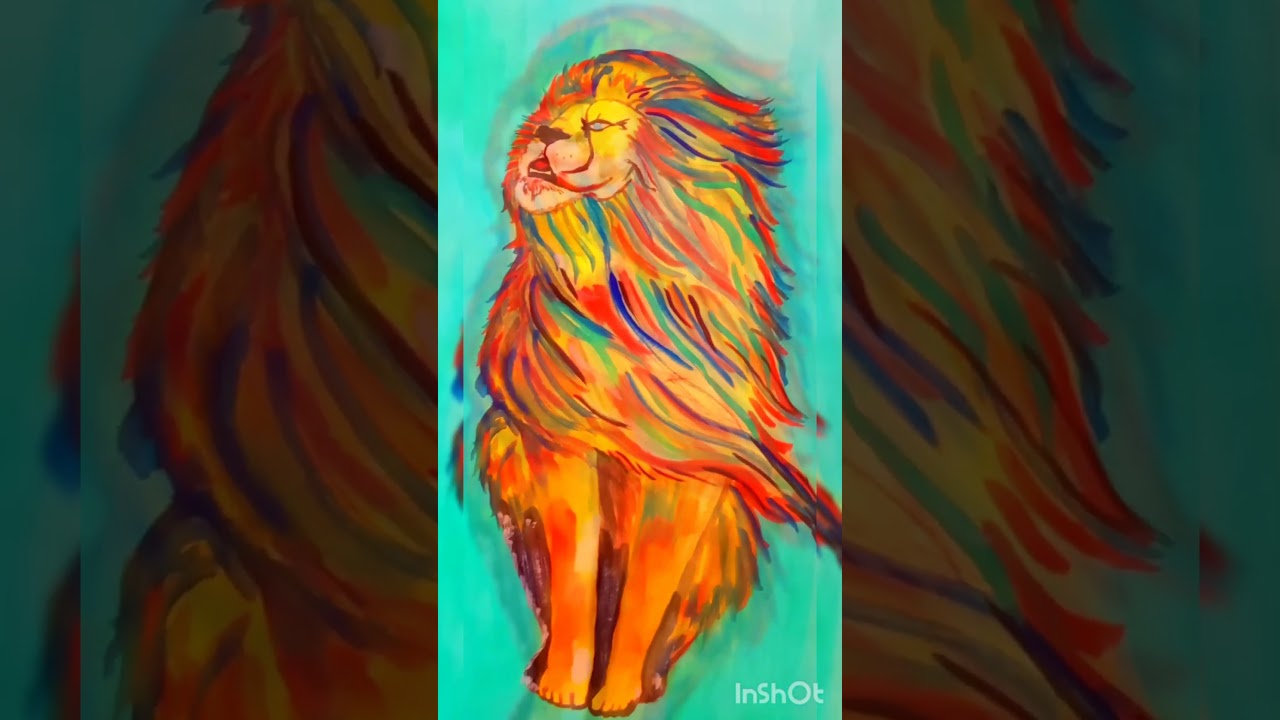#art #lionpainting #painting #lionking #artistdrawing #beginnersart #easydrawing