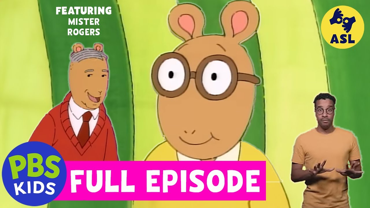 Arthur FULL EPISODE | Arthur Meets Mister Rogers/Draw! (ASL) | PBS KIDS
